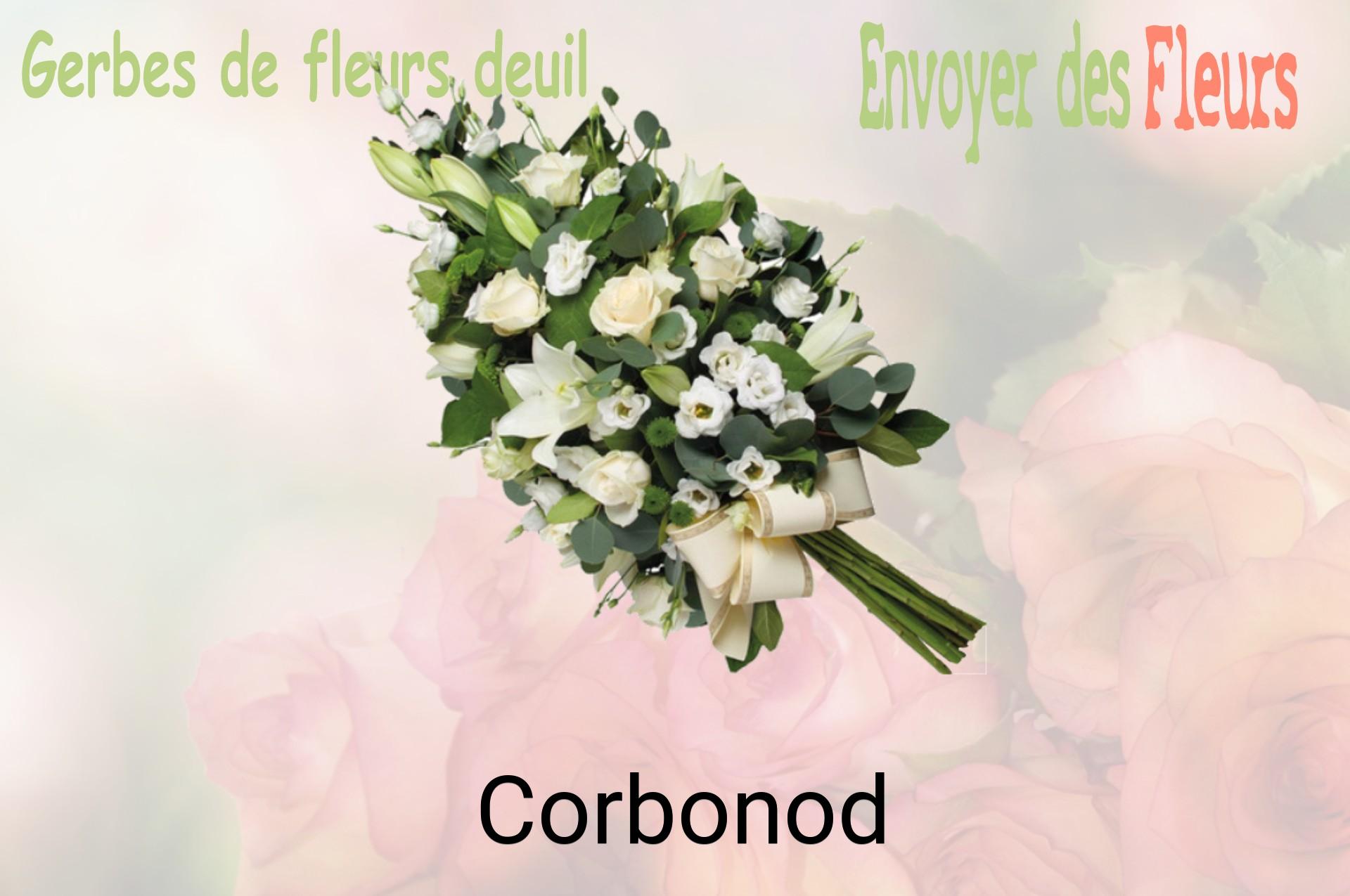Gerbe de fleurs de deuil livrée à Corbonod